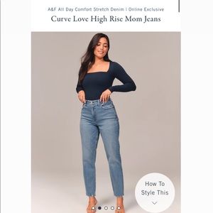 Abercrombie High Rise 80’s jeans